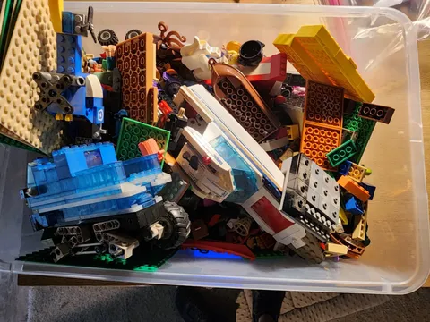Lot Of 5 Lbs Legos Bricks, Blocks, Minifigures Parts  & Accessories Lot # 1