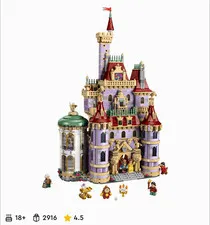 LEGO Disney Beauty and the Beast Castle Complete Set 2916 Pieces 18+