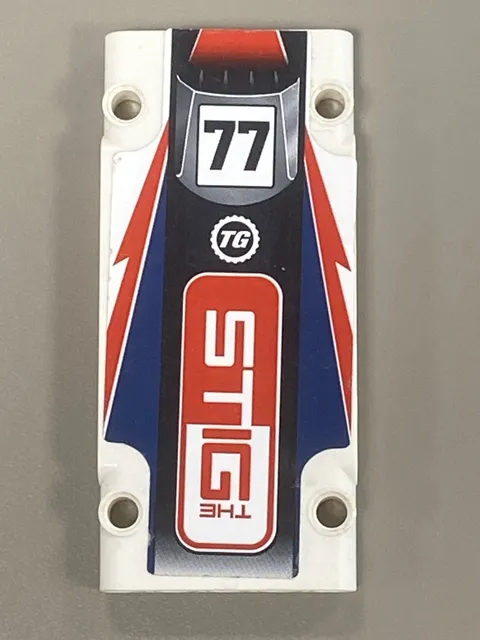 LEGO White Technic Panel Plate 5x11x1 Sticker Ref 64782pb055 Set 42109