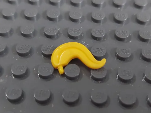 Lego 6071 - Vintage Yellow Medium Feather Plume - Used