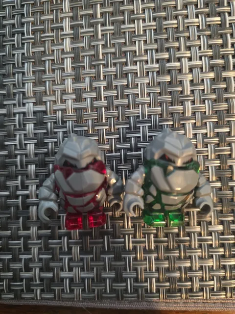 LEGO Power Miners Rock Monster Lot Meltrox & Boulderax 100% Complete w/ Crystals