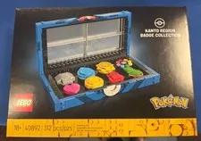 Lego #40892 Pokemon Kanto Region Badge Collection Factory Sealed Set