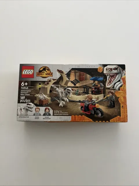 LEGO Jurassic World Set 76945 Atrociraptor Dinosaur Bike Chase New Sealed