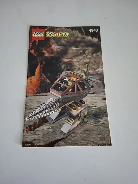 Vintage Lego System Rock Raiders 4940 - Instruction Manual   1999