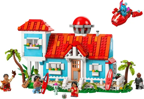 LEGO Disney Lilo and Stitch Beach House 43268 834pc 9+ Building Set Box