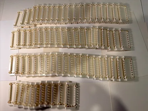Genuine LEGO Technic Flat Panel Plate 5 x 11 x 1 Part 64782 – Lot of 70 – White