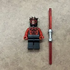 Lego Star Wars Darth Maul Minifig Minifigure sw0384 Printed Arms