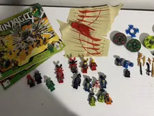 LEGO NINJAGO Minifigure Lot w/ Accessories & Instructions for 9450