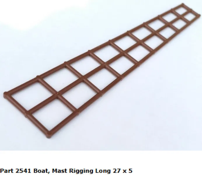 LEGO Pirates ~ Piece #2541 Boat, Mast Rigging Long 27x5