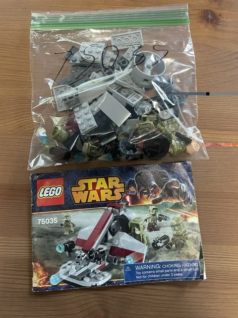 lego star wars kashyyyk troopers 75035 Manual, 3 Figs, Complete Build