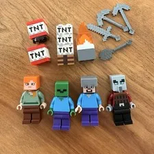LEGO Minecraft Minifigure Lot
