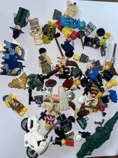 LEGO Minifig Mixed Lot with Minifigure Parts & Accessories - Varying Conditions