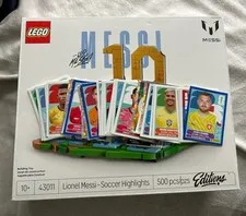 LEGO Editions Lionel Messi Soccer  Building Set- Plus 40ish World Cup Stickers