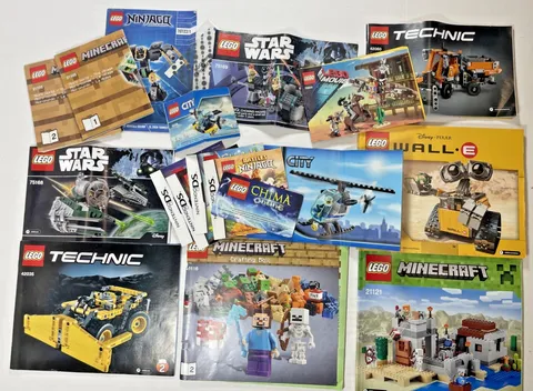 Lot Of Lego & DS Instruction Manuals As Pictured . Star Wars Minecraft. Technic