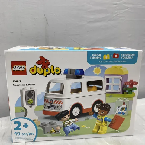 LEGO DUPLO Ambulance & Driver Building Blocks Toddlers 10447 Sealed