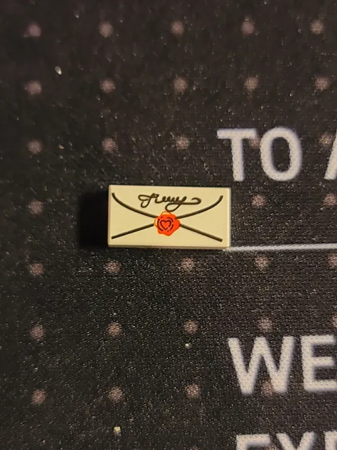 Lego 1x2 Mail Envelope w/Wax Seal Tile Harry Potter Hogwarts Invitation