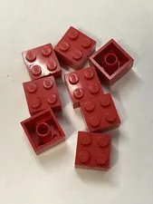 LEGO Red Parts~8 Red 2x2 Replacement Extra