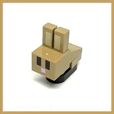 LEGO 21144 Minecraft Dark Tan Bunny Rabbit Minifigure 2018 Retired EUC