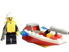 LEGO #1248 Shell Promotional #3 Fire Boat WITH MANUEL 1999