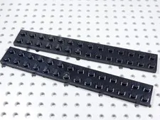 LEGO Lot of 2 Black 2x14 Plates BF