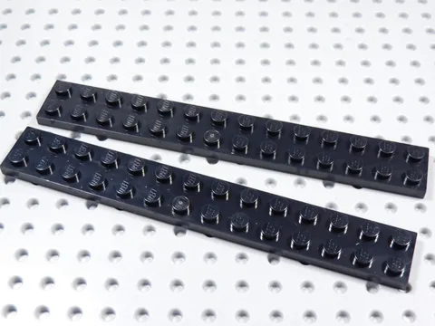 LEGO Lot of 2 Black 2x14 Plates BF