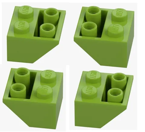 LEGO ® 4x slope negative 2x2 green 3660 4529679 bright yellowish green invert
