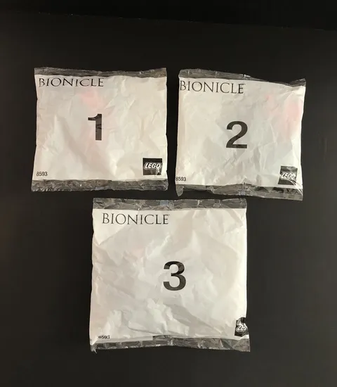 LEGO BIONICLE: Makuta (8593) Sealed Bags 1,2, And 3 No Box No Instructions