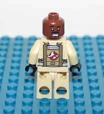 LEGO Ghostbusters Dr Winston Zeddemore Minifigure GB004 w/Backpack Authentic