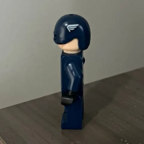 LEGO Captain America Minifigure Dark Blue Suit Plastic Age 5+