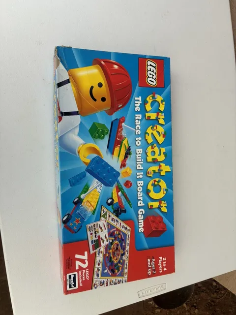 LEGO Creator The Race to Build It Board Game 1999 Complete RoseArt 2-4 Players