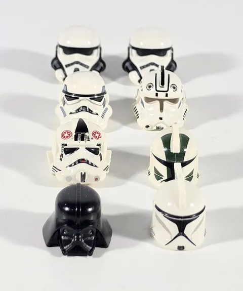 Lot of Lego Star Wars Stormtrooper Helmets