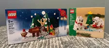LEGO 40484 Santa's Front Yard & Wintertime Polar Bears 40571 Brand New Sealed