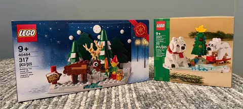 LEGO 40484 Santa's Front Yard & Wintertime Polar Bears 40571 Brand New Sealed