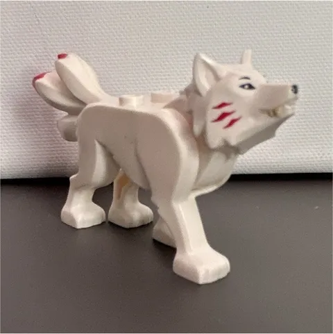 LEGO NINJAGO white wolf figure, 1 Piece Plastic