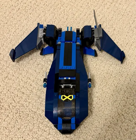 Lego 76022 X-Men Blackbird Jet Only - 99% Complete - Read Description