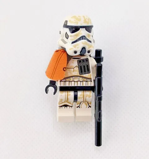 Lego Star Wars Sandtrooper Squad Leader Minifigure From #75290 Orange Pauldron