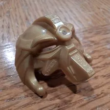LEGO BIONICLE Gold Takanuva Mask / Helmet Piece Plastic Single Part 1 Piece