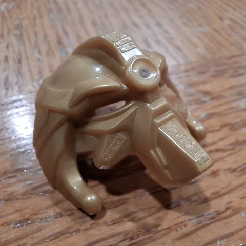 LEGO BIONICLE Gold Takanuva Mask / Helmet Piece Plastic Single Part 1 Piece