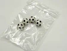 LEGO 4x Ball, Sports Soccer with Black Pentagons Pattern inv.573