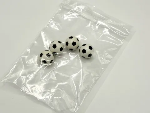 LEGO 4x Ball, Sports Soccer with Black Pentagons Pattern inv.573