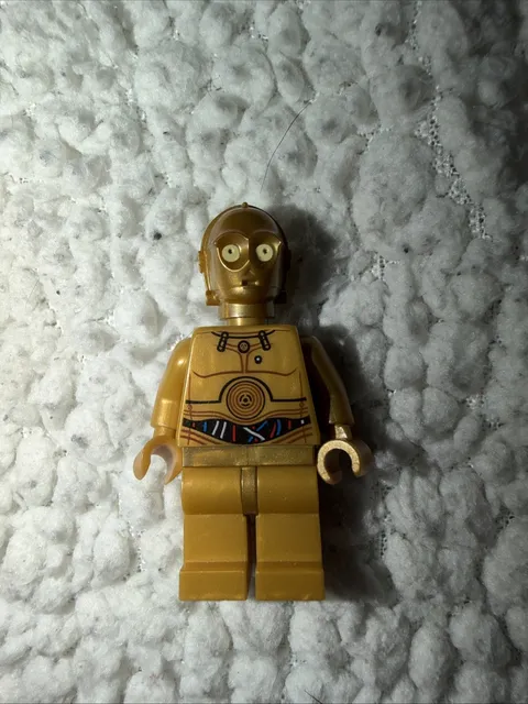 Lego Star Wars C-3P0 Minifigure Pearl Gold w/ Pearl Gold Hands Ep. 7 Droid (2/4)