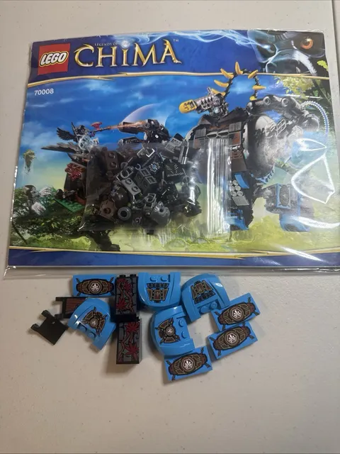 LEGO LEGENDS OF CHIMA Gorzans Gorilla Striker 70008 COMPLETE Build
