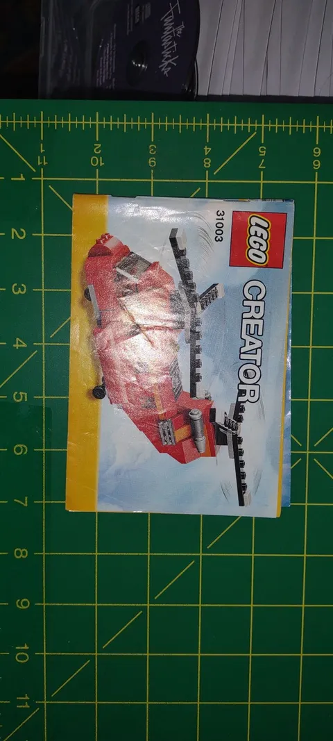 LEGO Creator Instruction Booklet 31003 Original Manual Red Plane Creased Folded