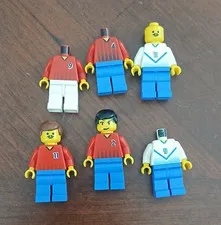 LEGO Soccer Player Minifigure Lot of 5