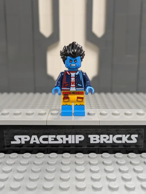 Lego Logan - Minifigure, Dark Blue Jacket, Hair Minifigure DREAMZzz drm057