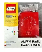 LEGO AM/FM Radio Built in Speaker Stackable Batteries not included LG11050