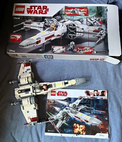 LEGO Star Wars 75218 X-Wing Starfighter Complete w/ minifigs and Instructions