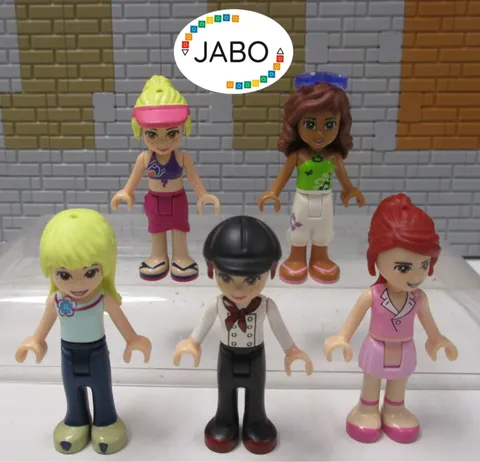 ( O 15 / 5 ) Lego Friends 5 figures minifigures