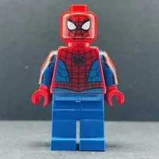 Lego Minifigure Spider-Man - Printed Blue Arms, Plain Legs sh0684 Super Heroes