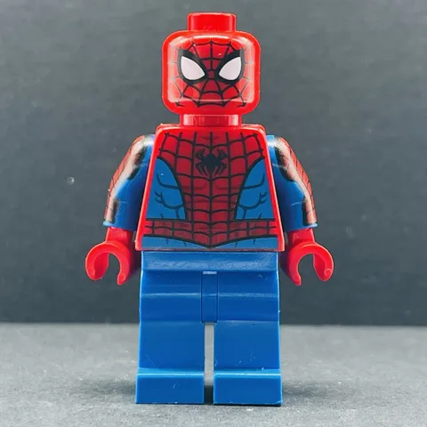 Lego Minifigure Spider-Man - Printed Blue Arms, Plain Legs sh0684 Super Heroes
